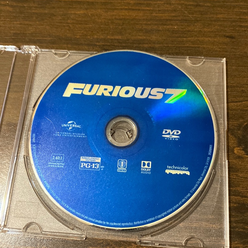 ❤️5 for $20 ❤️ Furious 7 from the Fast and Furious franchise
